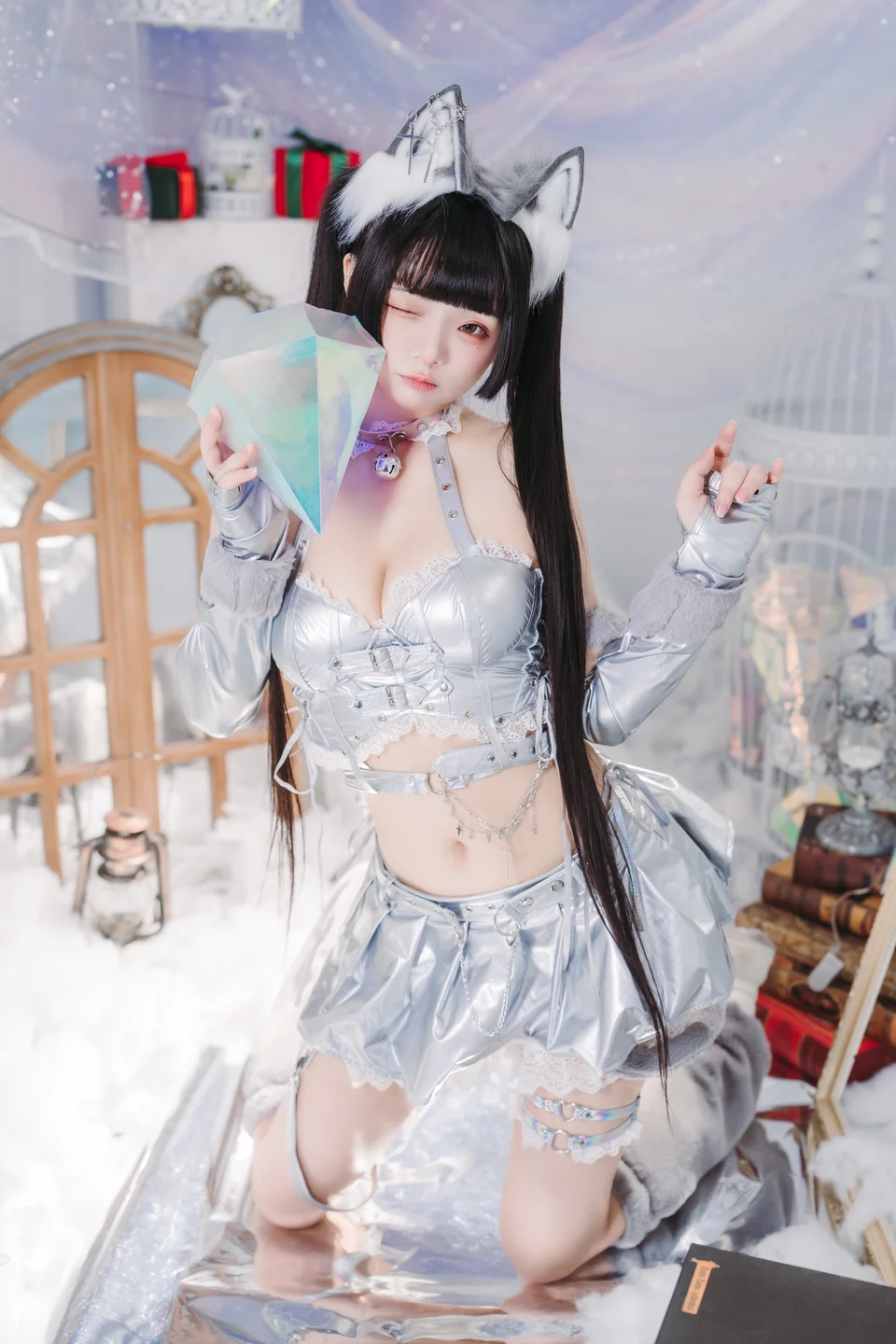 落落Raku - No.058 Malymoon銀狐 [19P-328MB] tg@simisebaisi 【丝足阁】005.webp